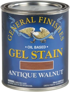 Oil Base Gel Stain, 1 Quart, Antique Walnut - Picture 1 of 4
