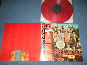 BEATLES Japan EAS-70137 RED Wax MONO LP+Obi SGT PEPPER'S LONELY HEARTS CLUB BAND - Picture 1 of 11