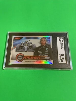 2023 Topps Chrome Formula 1 F1 Lewis Hamilton Camber Mercedes #CAM-LH SGC 9.5!! - Image 1 of 3