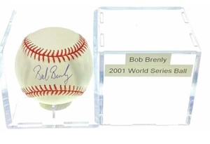 BOB BRENLY Autographed 2001 World Series Official Baseball - Picture 1 of 4