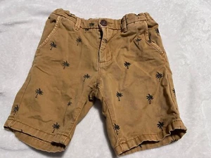 Cotton On Kids Boys Khaki Palm Tree Shorts Size 5. EUC - Picture 1 of 4
