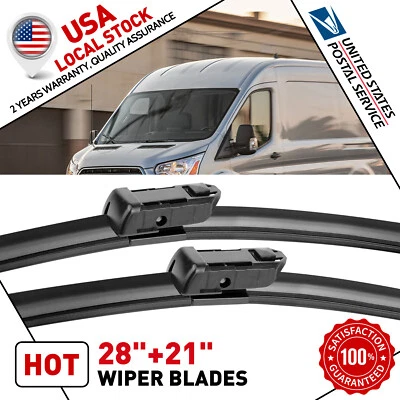 MGT 28"+21" Wiper Blades OEM Replacement for Ford Transit-350 150 250 2022-2015 - Image 1 of 4