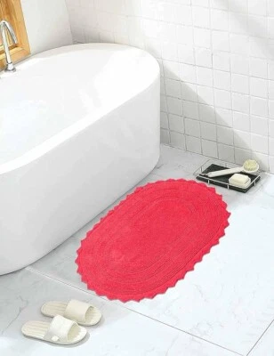 Alfombra de baño Royal Blaze Crochet reversible alfombra de felpa lavable - ovalada pequeña 18"x26" Foto 1 de 4