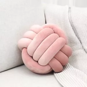 Petrella Knot Pillow Ball Round Throw Pillows Home Decor Cushion Decorative A... - Picture 1 of 6