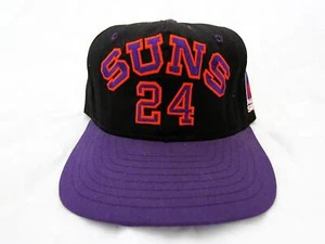 Vintage 90er Jahre Phoenix Suns 24 Tom Chambers Druckknopflasche Kappe AJD bestickt lizenziert - Bild 1 von 7