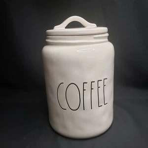 Rae Dunn Long Letter 2017 große Kaffeedose mit Grübchen Grübchen  - Bild 1 von 7