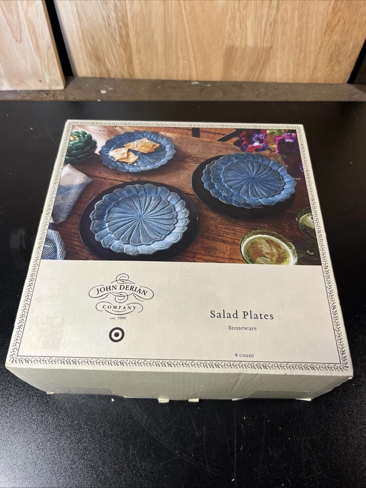 John Derian Target Thanksgiving Fall Feather Salad Plates Set Of 4