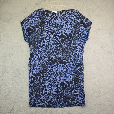 Vestido corto Diane von Furstenberg para mujer 12 hojas azules vid aciano Foto 1 de 4