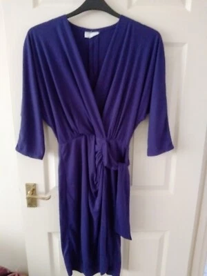 vestido vintage talla 14 de Burton Group morado lavado a máquina poliéster Foto 1 de 2