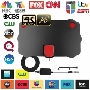 5600 miles Digital Indoor TV HDTV VHF UHF FM DTV Antenna HD TV Radio Antena - Picture 1 of 12