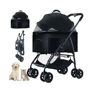 3-in-1 Pet Dog Stroller, Folding Lightweight Dog Stroller Cat Travel Stroller... - Picture 1 of 7