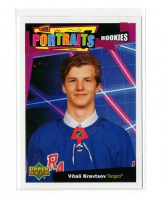 2020-21 Upper Deck Series 2 Hockey Vitali Kravtsov P-83 Portraits Rookie - Image 1 of 2