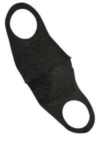 Vocal USA Black Rhinestone Crystal Fashion Face Mask - Picture 1 of 1