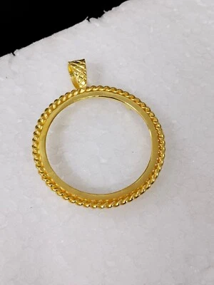 Ciondolo tondo in argento sterling 925 con ciondolo a punta gioielli in argen... - Immagine 1 di 4