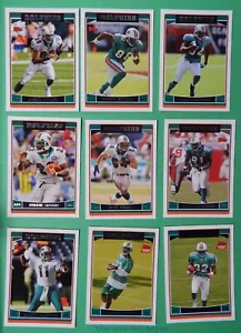 2006 Topps Miami Dolphins Team Set 9 Cards Chris Chambers Jason Taylor - Picture 1 of 1