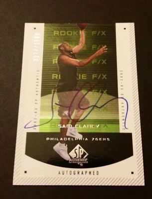 Sam Clancy 76ers USC 2003 SP Rookie F/X Signed Certified Auto MY15 - Image 1 of 2