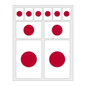10 Stück Flaggen Aufkleber Japan Set | Sticker - Picture 1 of 1