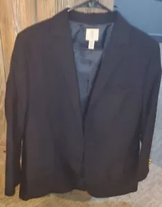Lands End Suit Jacket, Navy, boys size 18 Husky - Picture 1 of 4