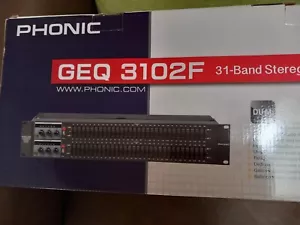 Phonic GEQ 3102F 31 band stereo graphic equalizer new - Picture 1 of 12