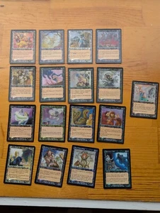 MTG Mercadian Masques foils, 17 black commons, Bog Witch, Soul Channeling etc - Picture 1 of 24