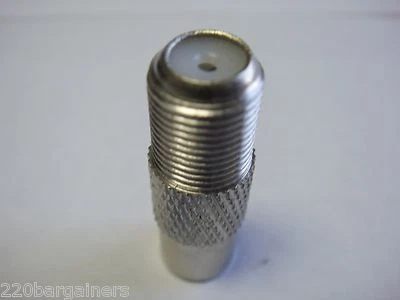 New Coaxial PAL / NTSC Connector Adapter - Male Belling-Lee to Female US F Coax - Image 1 of 4