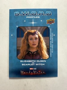 Elizabeth Olsen Upper Deck WandaVision #SP-1 Card SWORD Profiles - Picture 1 of 8