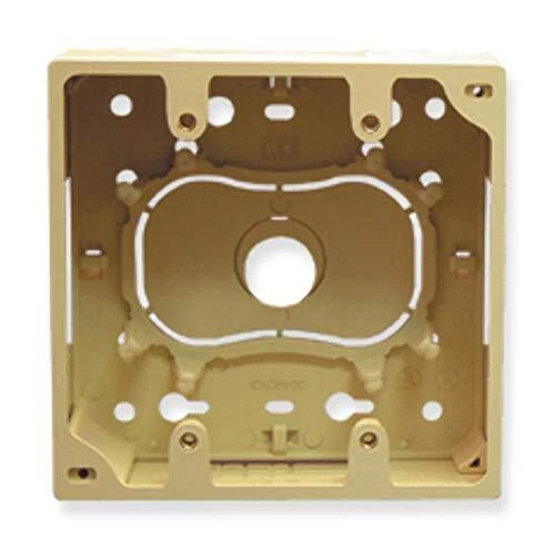 ICC Mounting Box Junction with Double Gang, Ivory - Image 1 of 1