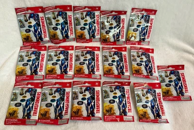 4 fichas TRANSFORMERS AR por paquete Age of Extinction AOE realidad aumentada SELLADAS Foto 1 de 4