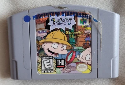 Rugrats: Scavenger Hunt (Nintendo 64, 1999) N64 Authentic Cartridge FREE SHIP - Image 1 of 4