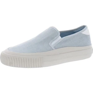 Calvin Klein Womens Paily Blue Slip-On Sneakers Shoes 9 Medium (B,M) BHFO 2047 - Picture 1 of 3