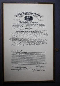 President Abraham Lincoln Springfield Illinois Home Hartford Insurance Plaque -- - Picture 1 of 1