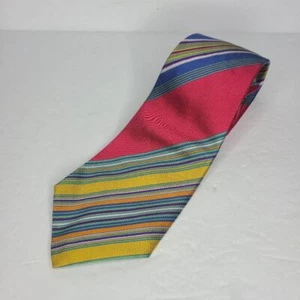 J Crew Men's Silk Tie Multicolor Stripe - Picture 1 of 5