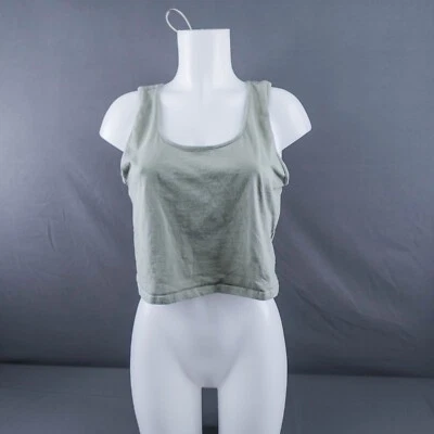 Camiseta sin mangas H&M para mujer XL verde niña limpia minimalista Chillcore cápsula suave básica Foto 1 de 4