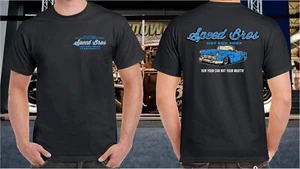 SPEED BROS HOT ROD GARAGE T-SHIRT T SHIRT CLOTHING 100% COTTON RAT ROD HOT ROD - Picture 1 of 8