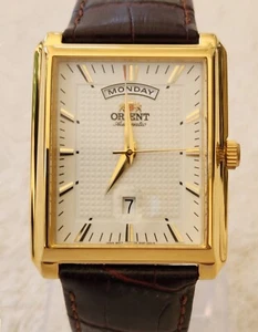 Orient FEVAF003WH Gold rectangular Watch - Picture 1 of 4