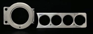 1941 1942 1943 1944 1945 1946 1947 1948 CHEVY CAR 5 GAUGE BILLET DASH INSERT - Foto 1 di 4