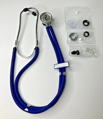 Prestige Medical Stethoscope w/Accessory Pack and Name Tag Royal Blue - Image 1 of 4