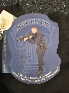 Triumvirate Wear Navy Blue Protocol Tactical Shirt Mens NWT ULSS TEP - Picture 1 of 10