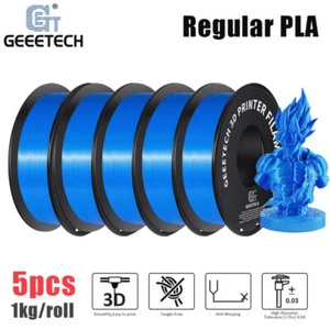 Filamenti PLA blu 5 kg 1 kg/rotolo 1,75 mm materiali di consumo PLA lucidi per stampante 3D FDM - Foto 1 di 7