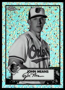 2021 Topps Chrome Platinum Anniversary John Means Black & White #358 - Picture 1 of 2