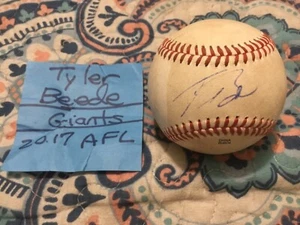 TYLER BEEDE SIGNED ARIZONA FALL LEAGUE BASEBALL/SAN FRANCISCO GIANTS PITCHER - Picture 1 of 7