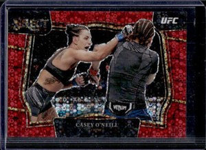 2023 Select UFC Casey O'Neill Red Disco Prizm Octagonside #60/99 Flyweight
