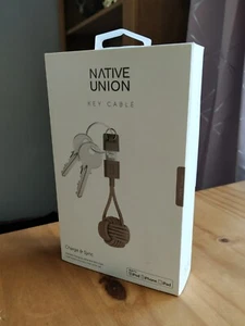 Native Union 10cm Lightning Key Ring Charge Cable for iPhone iPad MFi-Certified - Picture 1 of 2