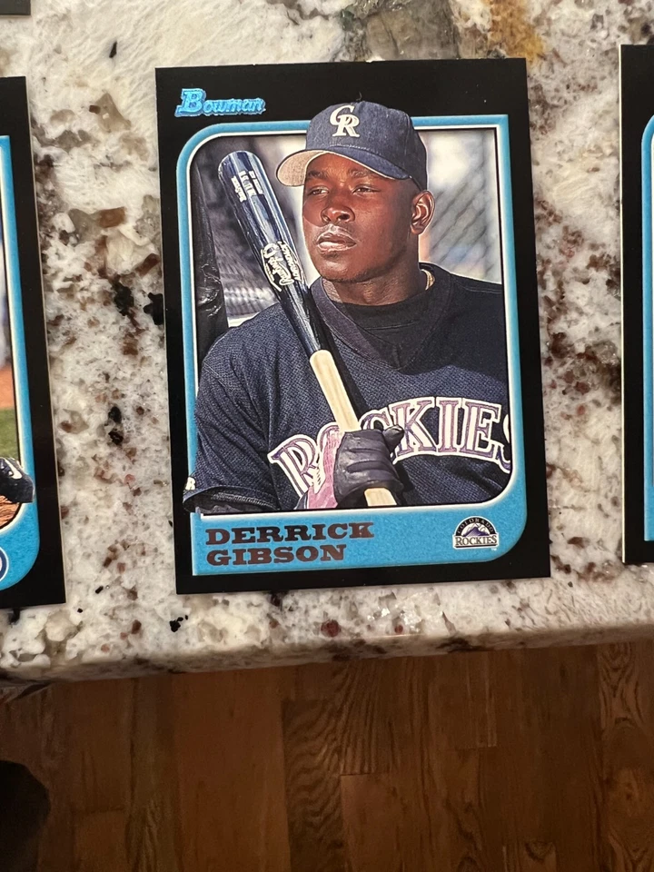 1997 BOWMAN ROOKIE CARD COLORADO ROCKIES DERRICK GIBSON #179 - Image 1 of 1