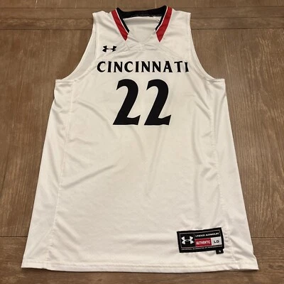 Cincinnati Bearcats Under Armour Basketball Throwback Jersey Size L #22 - Image 1 of 4