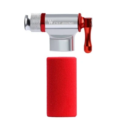 WEST BIKING Mini Fast CO2 Tire Inflator Bicycle Tire Pump Presta Schrader Valve - Image 1 of 4