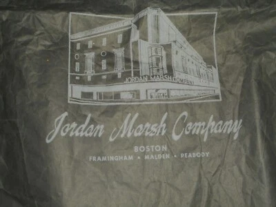 Bolso De Colección JORDAN MARSH Co. Boston Framingham Malden Peabody Department Store Foto 1 de 4