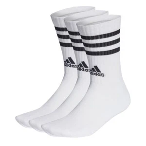 adidas Kids Cushioned 3 Stripe Crew Sock Pack Juniors Socks - Picture 1 of 4