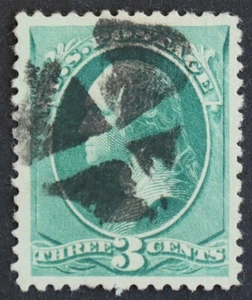 U.S. Used #158 3c Washington, Superb. Crossroads Fancy Cancel. A Gem! - Picture 1 of 2