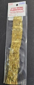1/100 Micro Flashabou #10002 "Dorado" FLY TIING FLASH - Imagen 1 de 2